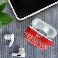 Mate Ma'a Tonga 2026 Rugby AirPods Case Go Champions Tongan Ngatu Pattern LT14 - Polynesian Pride