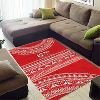 Mate Ma'a Tonga 2026 Rugby Area Rug Go Champions Tongan Ngatu Pattern LT14 - Polynesian Pride