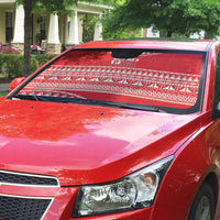 Mate Ma'a Tonga 2026 Rugby Auto Sun Shade Go Champions Tongan Ngatu Pattern LT14 - Polynesian Pride