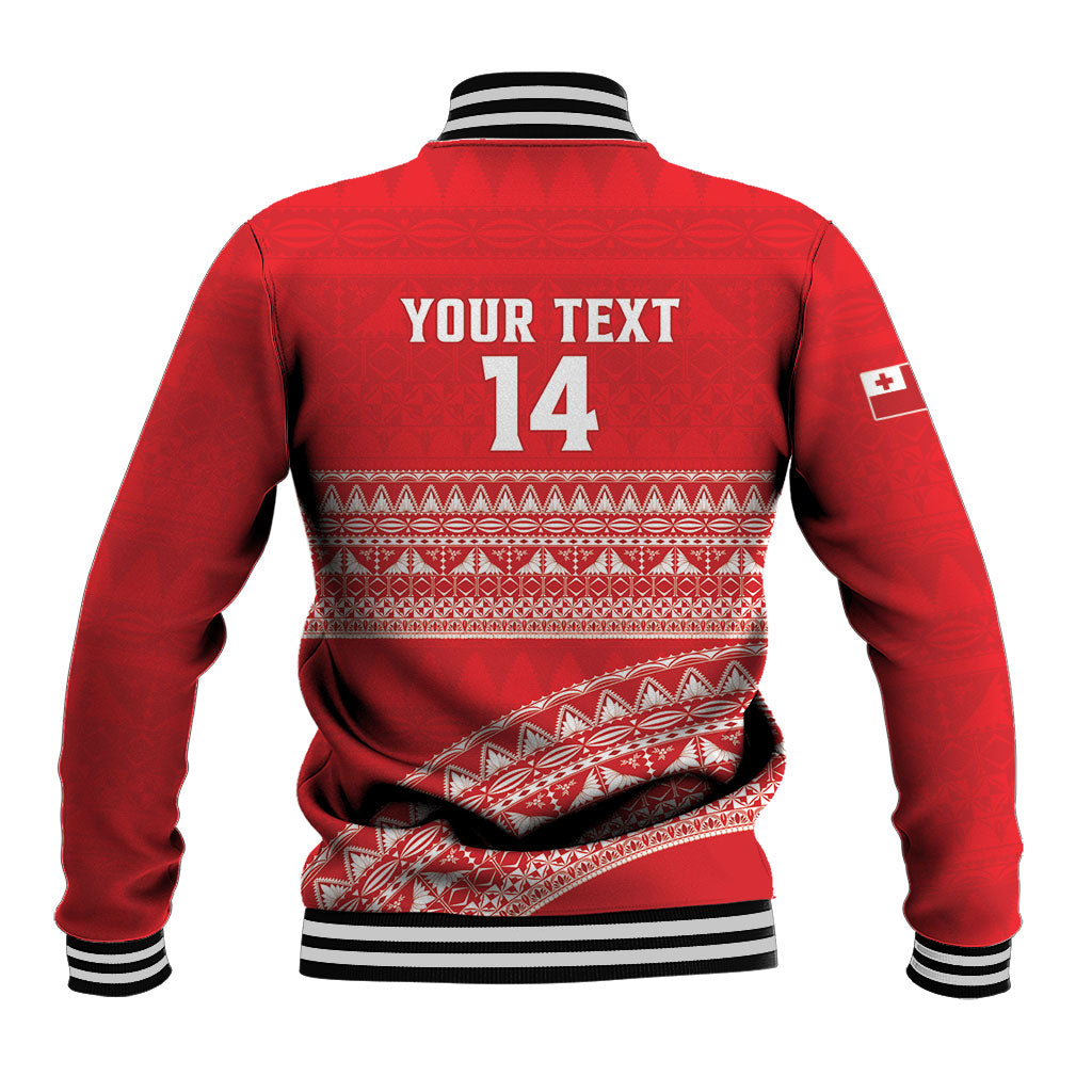 Mate Ma'a Tonga 2026 Rugby Custom Baseball Jacket Go Champions Tongan Ngatu Pattern LT14 - Polynesian Pride