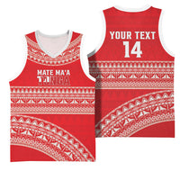 Mate Ma'a Tonga 2026 Rugby Custom Basketball Jersey Go Champions Tongan Ngatu Pattern LT14 - Polynesian Pride