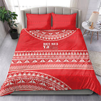 Mate Ma'a Tonga 2026 Rugby Bedding Set Go Champions Tongan Ngatu Pattern LT14 - Polynesian Pride
