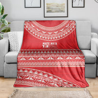 Mate Ma'a Tonga 2026 Rugby Blanket Go Champions Tongan Ngatu Pattern LT14 - Polynesian Pride
