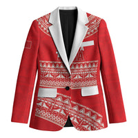 Mate Ma'a Tonga 2026 Rugby Custom Blazer Go Champions Tongan Ngatu Pattern LT14 Unisex Red - Polynesian Pride