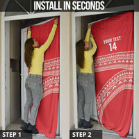 Mate Ma'a Tonga 2026 Rugby Custom Door Cover Go Champions Tongan Ngatu Pattern LT14 - Polynesian Pride