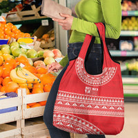 Mate Ma'a Tonga 2026 Rugby Grocery Bag Go Champions Tongan Ngatu Pattern LT14 - Polynesian Pride