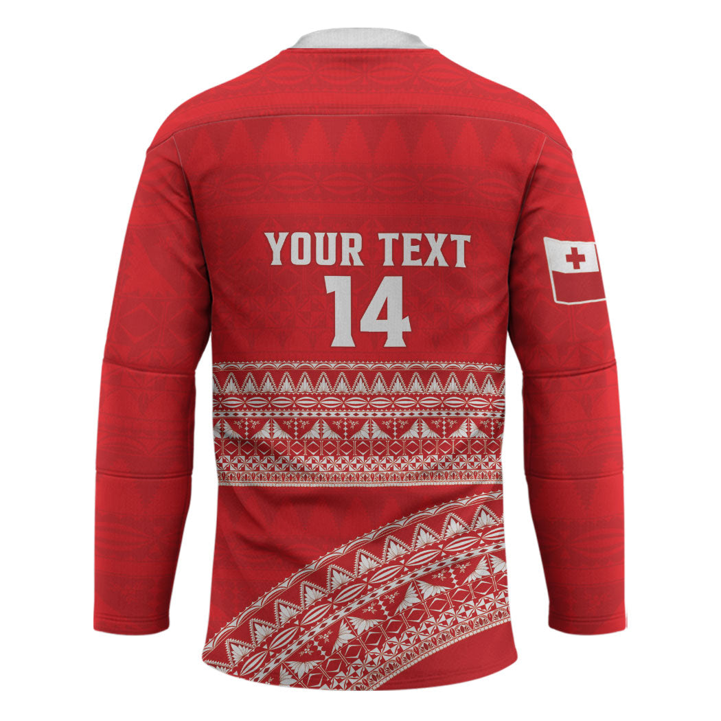 Mate Ma'a Tonga 2026 Rugby Custom Hockey Jersey Go Champions Tongan Ngatu Pattern LT14 - Polynesian Pride