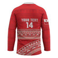 Mate Ma'a Tonga 2026 Rugby Custom Hockey Jersey Go Champions Tongan Ngatu Pattern LT14 - Polynesian Pride