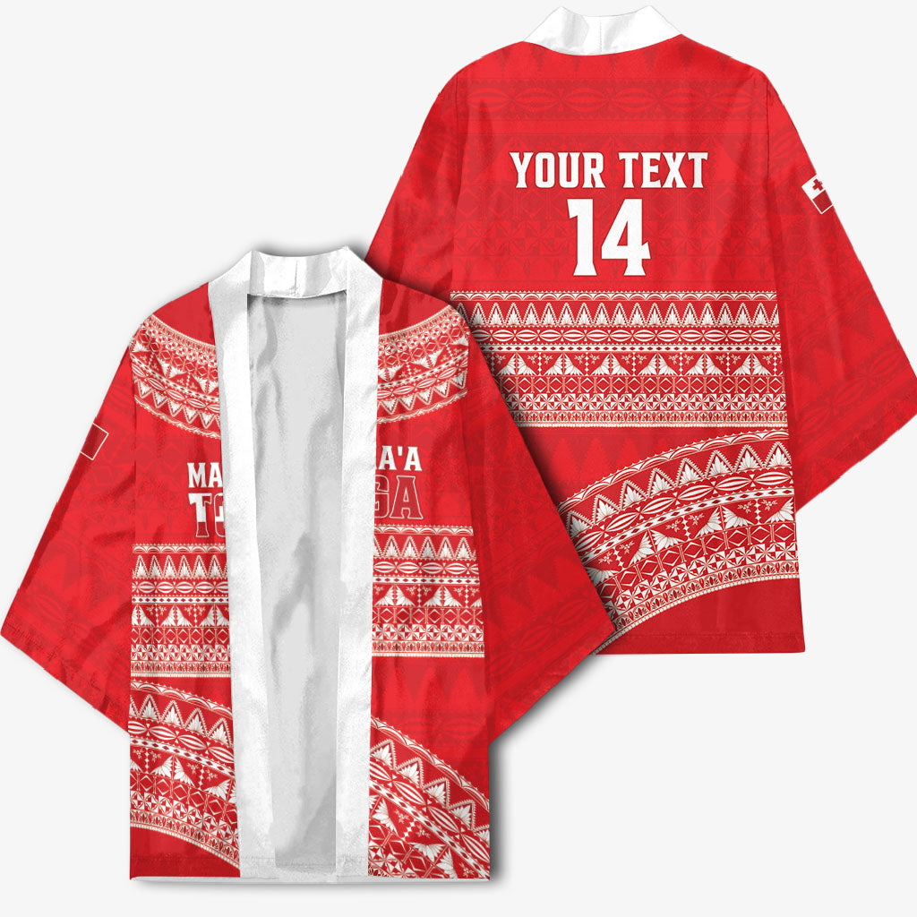 Mate Ma'a Tonga 2026 Rugby Custom Kimono Go Champions Tongan Ngatu Pattern LT14 - Polynesian Pride