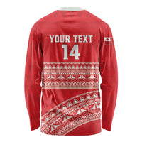 Mate Ma'a Tonga 2026 Rugby Custom Long Sleeve Shirt Go Champions Tongan Ngatu Pattern LT14 - Polynesian Pride