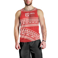 Mate Ma'a Tonga 2026 Rugby Custom Men Tank Top Go Champions Tongan Ngatu Pattern LT14 - Polynesian Pride