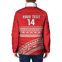 Mate Ma'a Tonga 2026 Rugby Custom Padded Jacket Go Champions Tongan Ngatu Pattern LT14 - Polynesian Pride