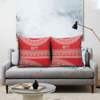 Mate Ma'a Tonga 2026 Rugby Pillow Cover Go Champions Tongan Ngatu Pattern LT14 - Polynesian Pride