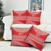 Mate Ma'a Tonga 2026 Rugby Pillow Cover Go Champions Tongan Ngatu Pattern LT14 - Polynesian Pride