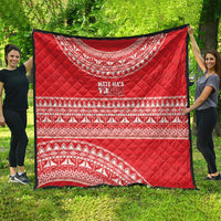 Mate Ma'a Tonga 2026 Rugby Quilt Go Champions Tongan Ngatu Pattern LT14 - Polynesian Pride