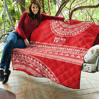 Mate Ma'a Tonga 2026 Rugby Quilt Go Champions Tongan Ngatu Pattern LT14 - Polynesian Pride