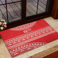 Mate Ma'a Tonga 2026 Rugby Rubber Doormat Go Champions Tongan Ngatu Pattern LT14 - Polynesian Pride