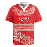 Mate Ma'a Tonga 2026 Rugby Custom Rugby Jersey Go Champions Tongan Ngatu Pattern LT14 Red - Polynesian Pride