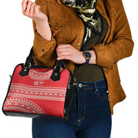 Mate Ma'a Tonga 2026 Rugby Shoulder Handbag Go Champions Tongan Ngatu Pattern LT14 - Polynesian Pride