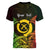 Personalised Vanuatu Family Day Women V Neck T Shirt Happy 26 December Vanuatuan Pig Tusk LT14 - Polynesian Pride