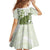 Green And White Hawaii Chameleon Family Matching Puletasi and Hawaiian Shirt Plumeria Polynesian Tribal Art