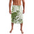 Green And White Hawaii Chameleon Lavalava Plumeria Polynesian Tribal Art