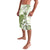 Green And White Hawaii Chameleon Lavalava Plumeria Polynesian Tribal Art