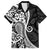 Black Polynesia Paisley Hawaiian Shirt Polynesian With Tropical Flowers LT14 Black - Polynesian Pride