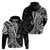 Black Polynesia Paisley Hoodie Polynesian With Tropical Flowers LT14 - Polynesian Pride