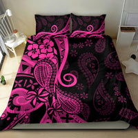 Pink Polynesia Paisley Bedding Set Polynesian With Tropical Flowers LT14 - Polynesian Pride