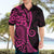 Pink Polynesia Paisley Hawaiian Shirt Polynesian With Tropical Flowers LT14 - Polynesian Pride