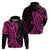 Pink Polynesia Paisley Hoodie Polynesian With Tropical Flowers LT14 - Polynesian Pride