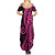 Pink Polynesia Paisley Summer Maxi Dress Polynesian With Tropical Flowers LT14 - Polynesian Pride