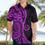 Polynesia Paisley Hawaiian Shirt Polynesian With Tropical Flowers - Purple LT14 - Polynesian Pride