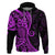 Polynesia Paisley Hoodie Polynesian With Tropical Flowers - Purple LT14 Pullover Hoodie Purple - Polynesian Pride