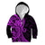 Polynesia Paisley Kid Hoodie Polynesian With Tropical Flowers - Purple LT14 Zip Hoodie Purple - Polynesian Pride