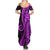 Polynesia Paisley Summer Maxi Dress Polynesian With Tropical Flowers - Purple LT14 - Polynesian Pride