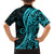 Polynesia Paisley Hawaiian Shirt Polynesian With Tropical Flowers - Turquoise LT14 - Polynesian Pride