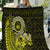 Lime Green Talofa Samoa Quilt Samoan Kava Bowl Siapo Pattern LT14 Lime Green - Polynesian Pride