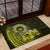 Lime Green Talofa Samoa Rubber Doormat Samoan Kava Bowl Siapo Pattern LT14 - Polynesian Pride