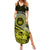 Lime Green Talofa Samoa Summer Maxi Dress Samoan Kava Bowl Siapo Pattern LT14 Women Lime Green - Polynesian Pride