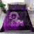 Purple Talofa Samoa Bedding Set Samoan Kava Bowl Siapo Pattern LT14 - Polynesian Pride