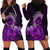 Purple Talofa Samoa Hoodie Dress Samoan Kava Bowl Siapo Pattern LT14 - Polynesian Pride