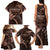 Malo e lelei Tonga Family Matching Tank Maxi Dress and Hawaiian Shirt Tongan Ngatu Pattern Vintage Vibes LT14 - Polynesian Pride