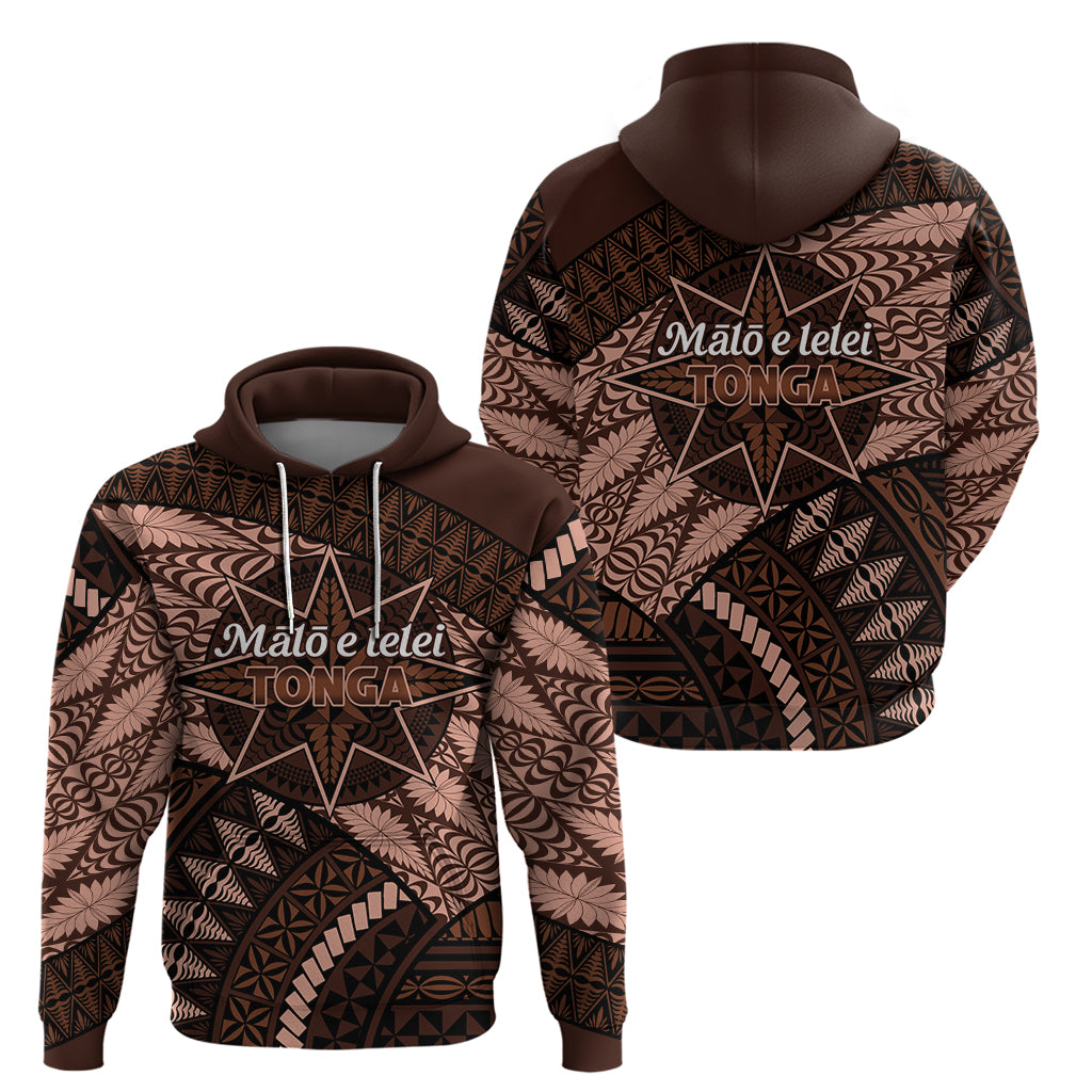 Malo e lelei Tonga Hoodie Tongan Ngatu Pattern Vintage Vibes LT14 - Polynesian Pride
