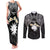 Ekamowir Omo Nauru Couples Matching Tank Maxi Dress and Long Sleeve Button Shirt Naoero Twelve-pointed Star Polynesian Tattoo