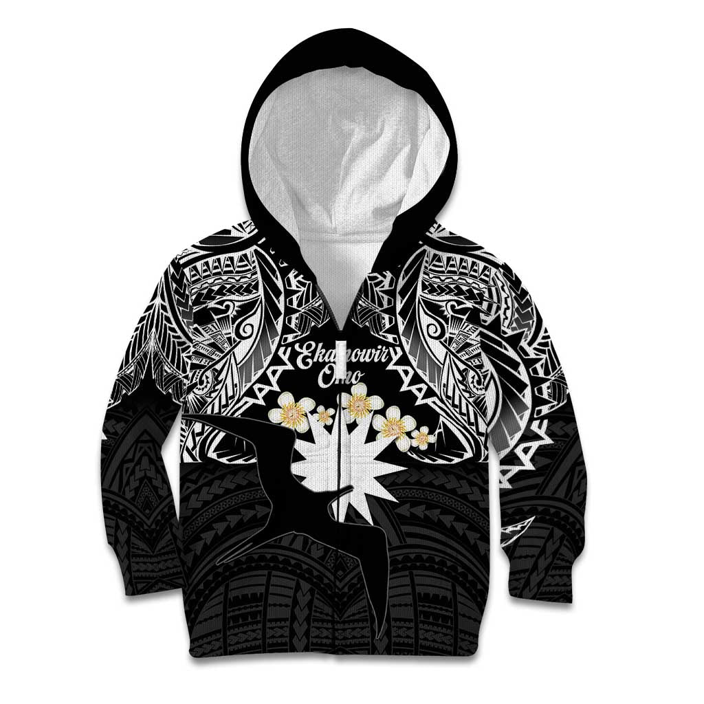 Ekamowir Omo Nauru Kid Hoodie Naoero Twelve-pointed Star Polynesian Tattoo