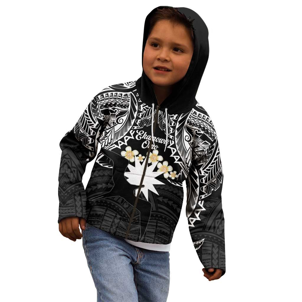 Ekamowir Omo Nauru Kid Hoodie Naoero Twelve-pointed Star Polynesian Tattoo