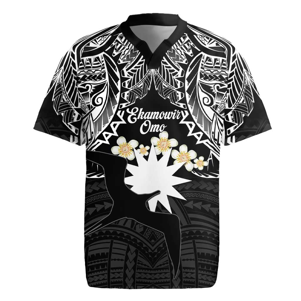 Ekamowir Omo Nauru Rugby Jersey Naoero Twelve-pointed Star Polynesian Tattoo