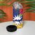 Nauru Independence Day 4 in 1 Can Cooler Tumbler Coat Of Arms With Tropical Flowers